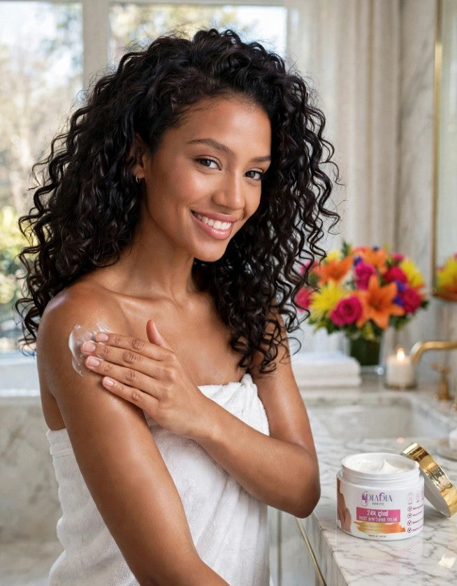 24K Gold Brightening Face & Body Cream: Achieve tighter, brighter, more hydrated, even skin tone