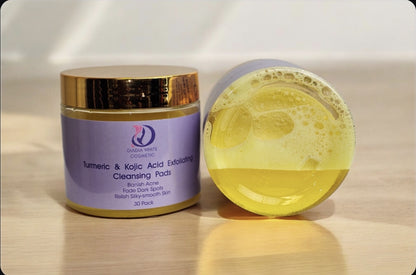 Turmeric & Kojic Acid Exfoliating Cleansing Pads diadia whte cosmetic