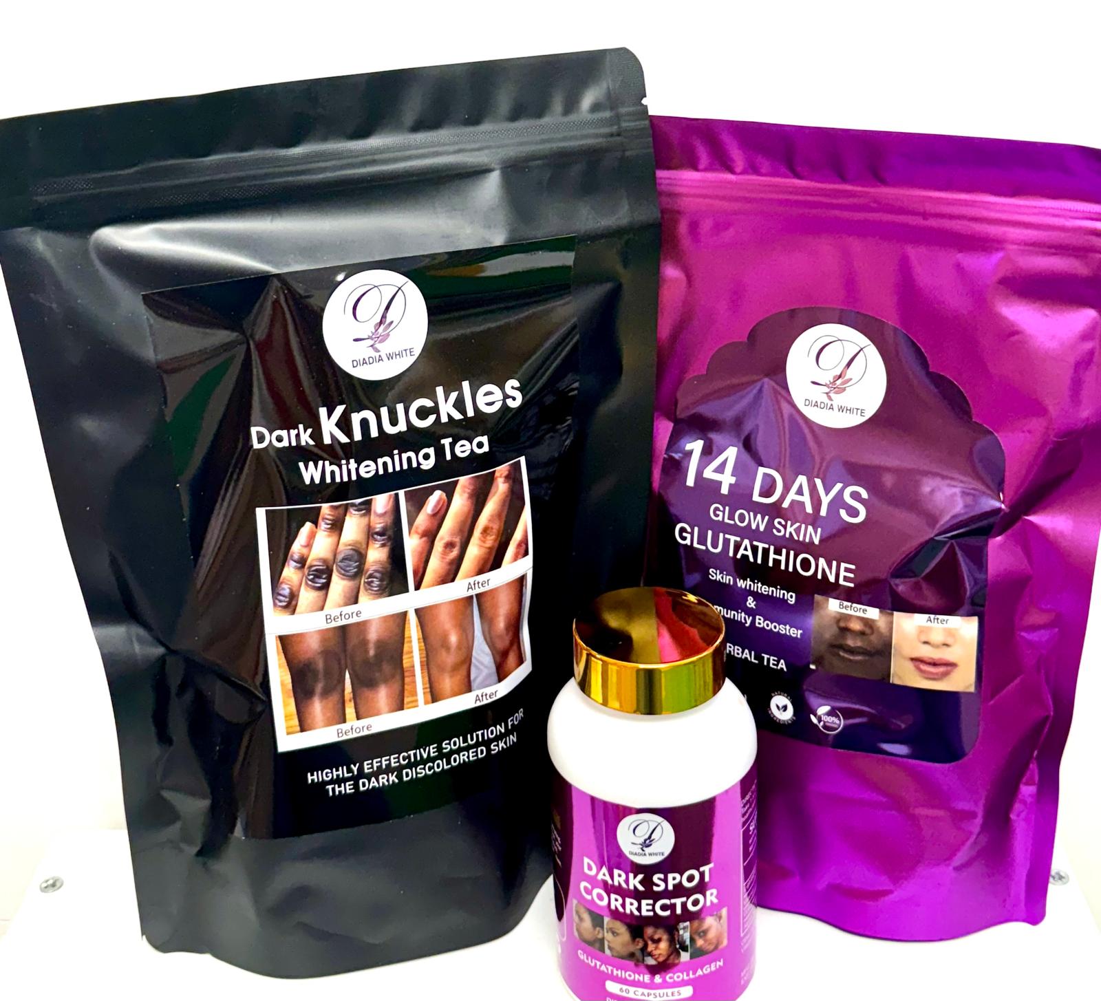 dark knuckles whitening tea