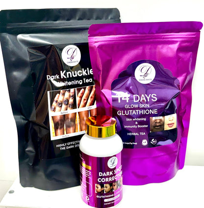 14 days glow skin glutathione skin whitening