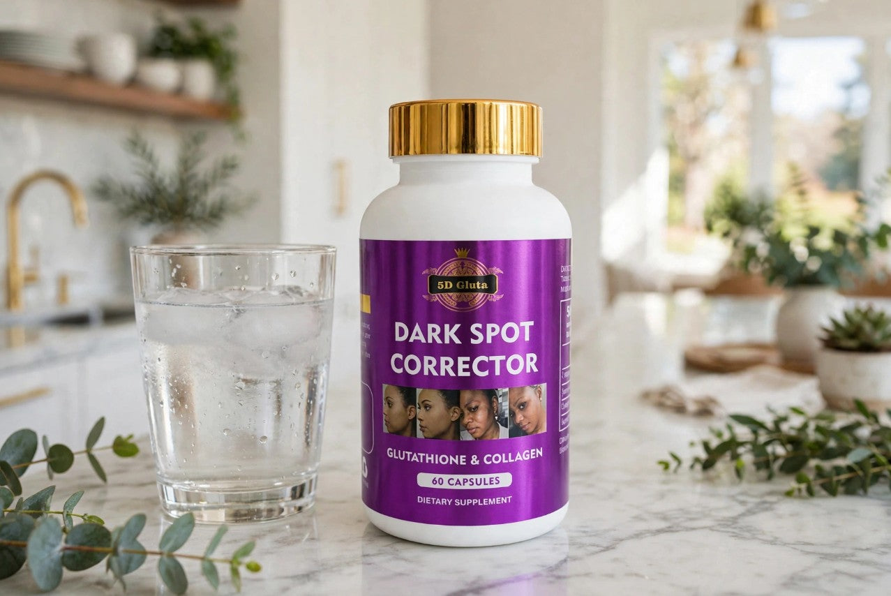 Your Brightening Facial, In a Capsule. Glutathione & Collagen Dark Spot Corrector Supplement - 60 Capsules