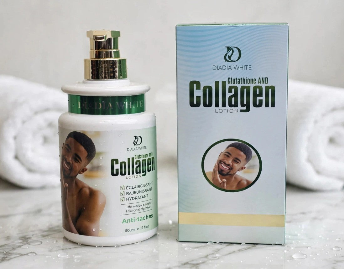 Built For Men's Skin. Not Borrowed From Hers. Glutathione & Collagen Brightening Lotion