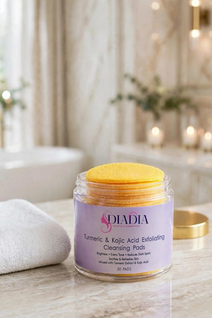 The Power Duo! Turmeric & Kojic Acid Exfoliating Cleansing Pads