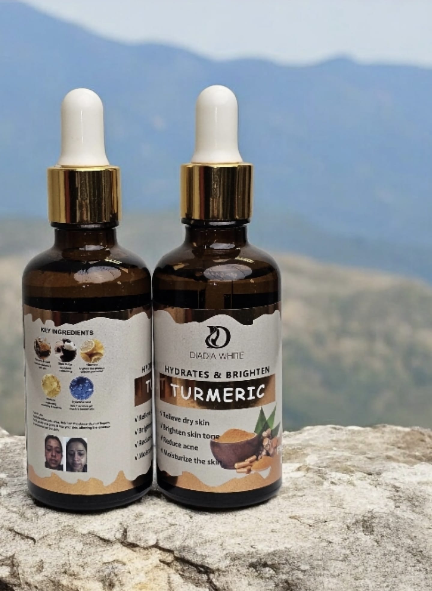 Hydrates & Brighten TURMERIC OIL - Anti-Aging & Acne Reducing