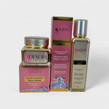 Gluta Diamond Care Face Serum & Face Cream Lightening