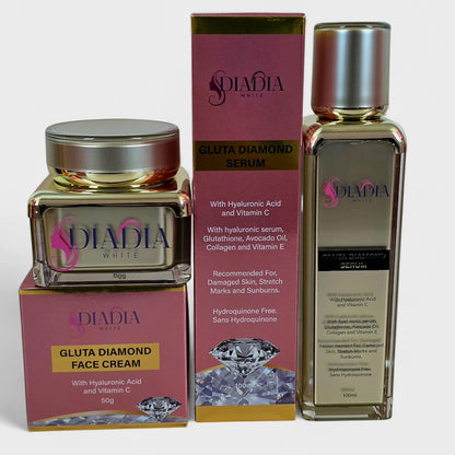 Gluta Diamond Care Face Serum & Face Cream Lightening