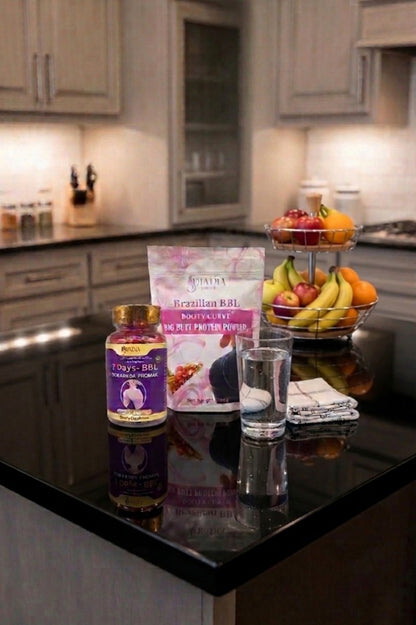 The Booty Curve Combo! Booty Curve Big Butt Protein Powder & 7 Day BBL Vegetarian Capsules