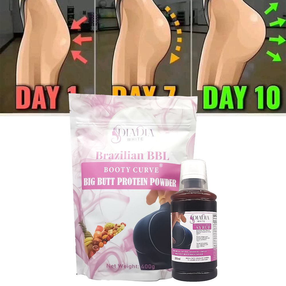 7Days BBL Booty Curve Big Butt Protein Powder & Booty Syrup Set