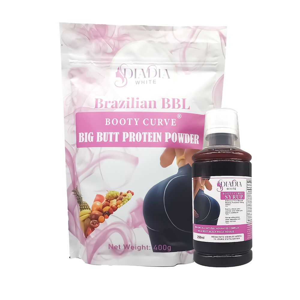 7Days BBL Booty Curve Big Butt Protein Powder & Booty Syrup Set