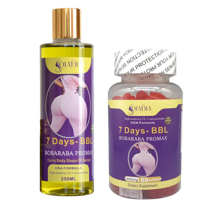 7 Day BBL Body Oil and Gummies Set