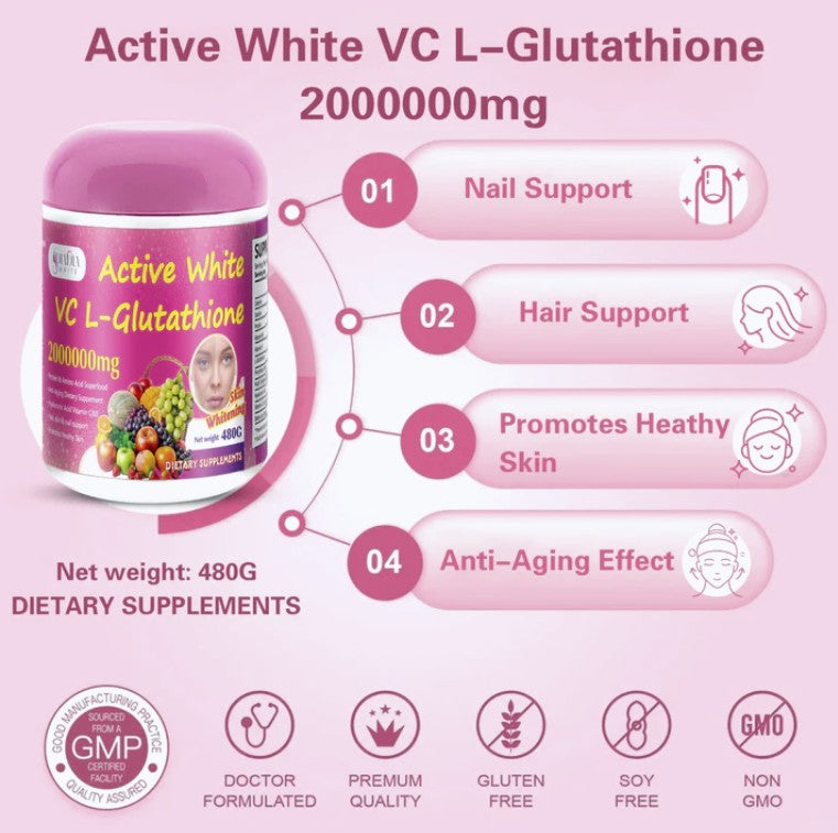 Sip Your Way to Flawless, Radiant Skin: Active White L-Glutathione Drink Mix