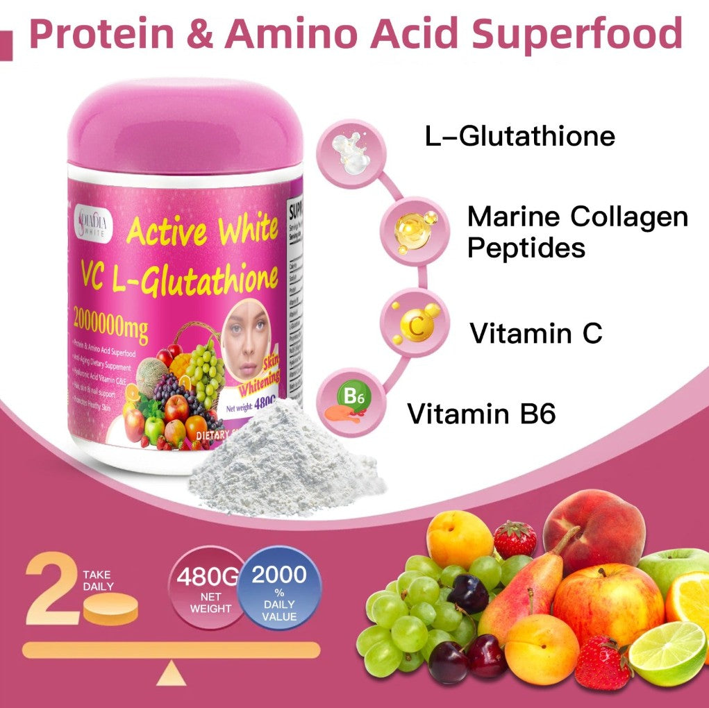 Sip Your Way to Flawless, Radiant Skin: Active White L-Glutathione Drink Mix