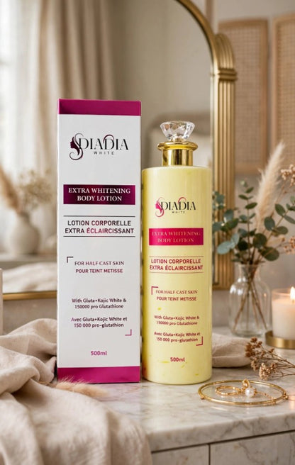 Extra Whitening Gluta Diamond Body Lotion Beauty Milk Amla & Dandelion 500ml